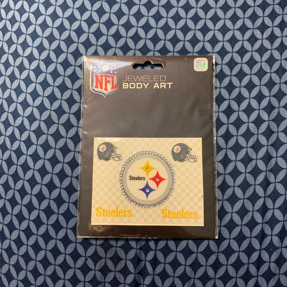 🏈NFL Steelers Jeweled Body Art🏈